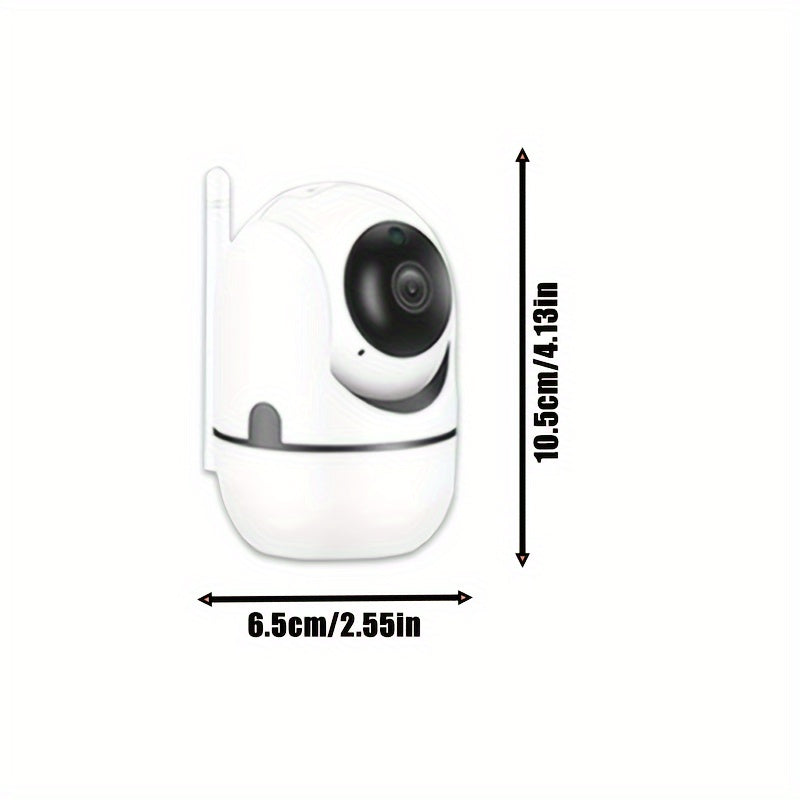 Home Security Camera - 1080p FHD Smart Surveillance Monitor with Night Vision, Two-Way Audio, Remote Viewing. Compatible with Smartphones, USB Powered for Indoor Use. Cloud Storage Optional, Memory Card Not Included. Suitable for Ages 14 and Up.