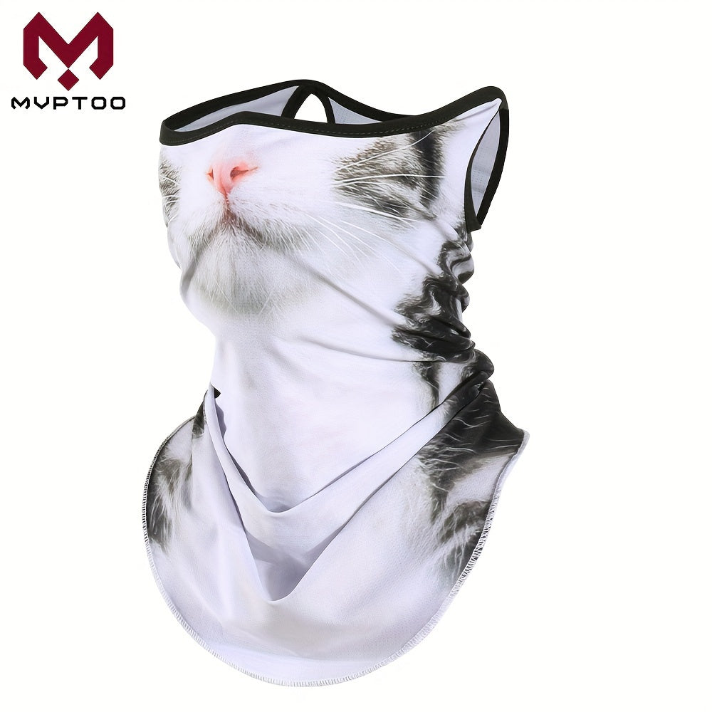 Stay warm and stylish with the MVPTOO 3D Printed Scarf featuring hanging ear loops and an animal print design. Ideal for cycling, motorcycling, and outdoor activities, this versatile accessory can be worn as a balaclava, full face mask, or neck warmer.