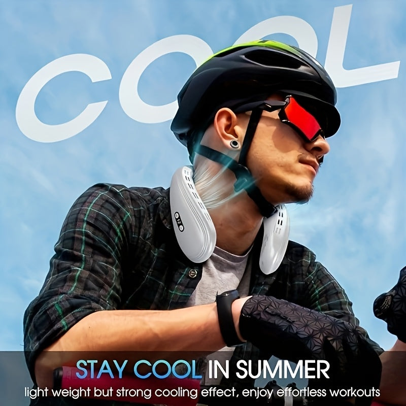 Stay cool and comfortable wherever you go with the Portable Wearable Neck Fan! This innovative device features a 360° surrounding cooling plate to provide instant relief from the heat. With its quiet operation and USB rechargeable design, it's perfect