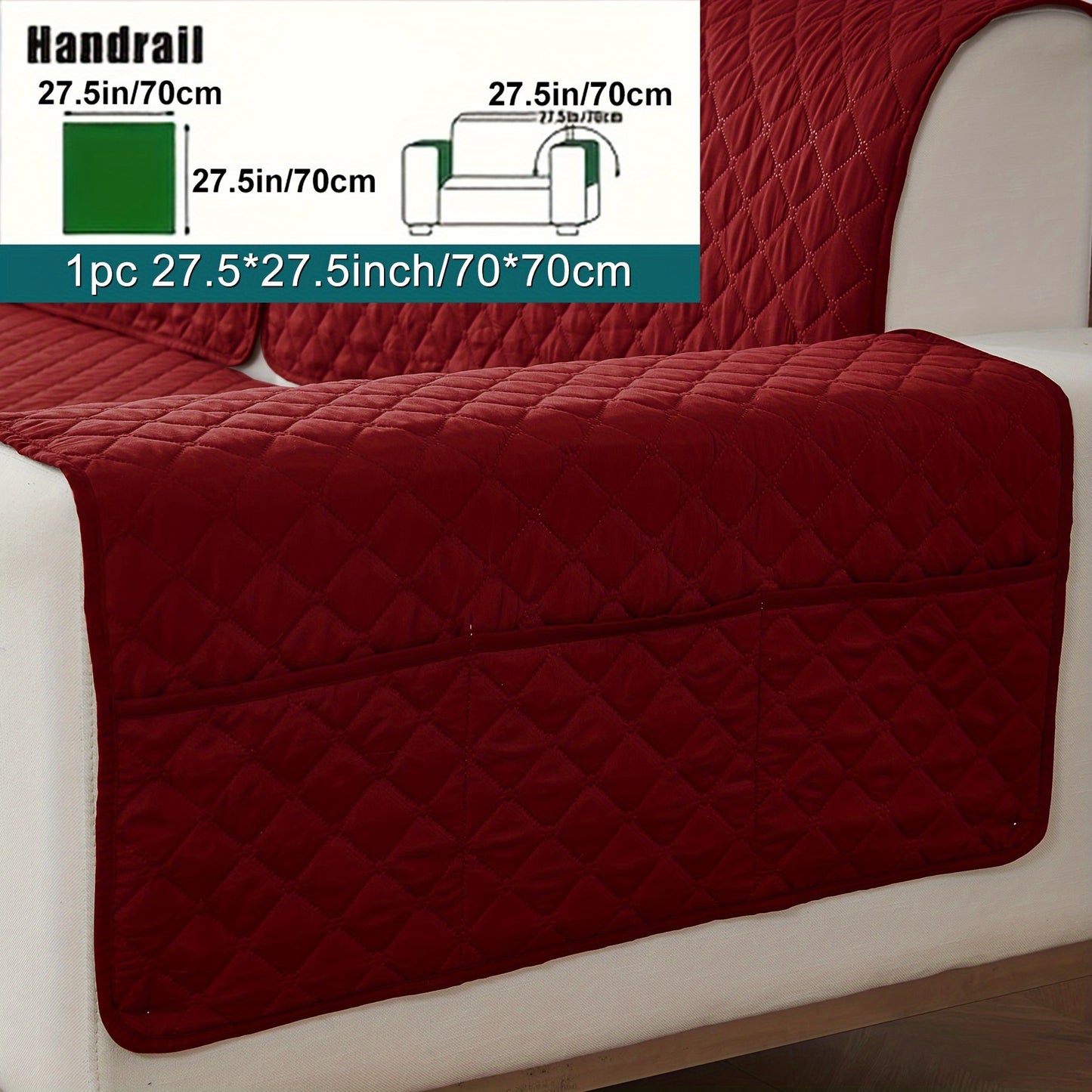 Anti-slip sofa cushion protective pad suitable for all types of sofas, machine washable.