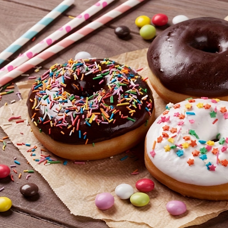 Festive Donut Pan Set - Durable ABS Plastic Doughnut Maker with Round Shapes for Baking Desserts - Perfect for Holiday Seasons like Christmas, Halloween, Thanksgiving, Diwali, Day of the Dead - Essential Baking Tools for Home, Food Truck, or Bakery