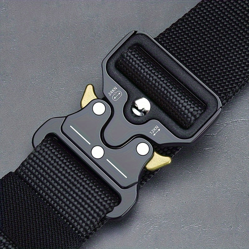 2pcs Tactical Multi-Function Belt for Men - Ideal for Hunting, Outdoors, and Gifting -Strong Plastic Buckle - Great for Valentine's Day