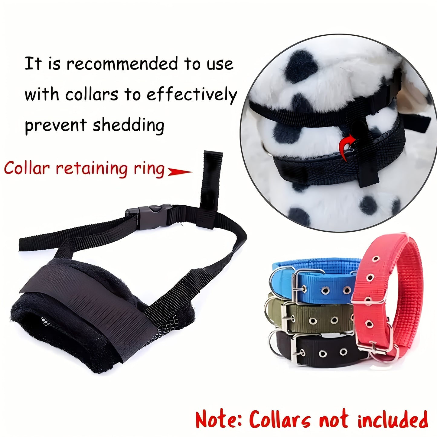 Breathable Dog Muzzle for Medium & Large Breeds - Anti-Bite, Bark Control, Comfortable Fit