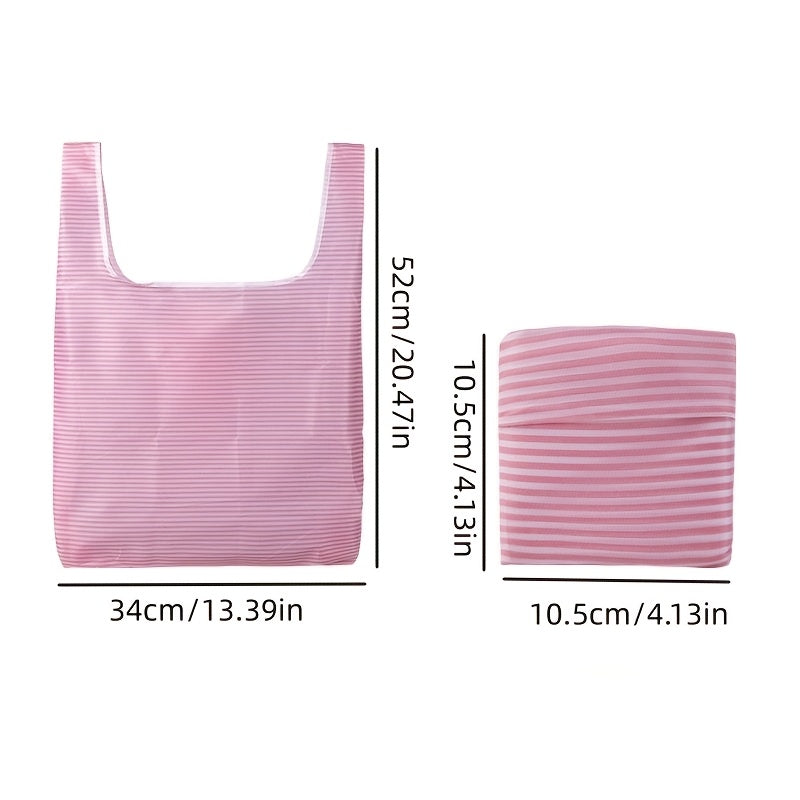 Foldable Shopping Bag, Durable Oxford Cloth Tote, Lightweight Handbag for Non-Food Items, Rectangular Kitchen Storage Bag - 1pc