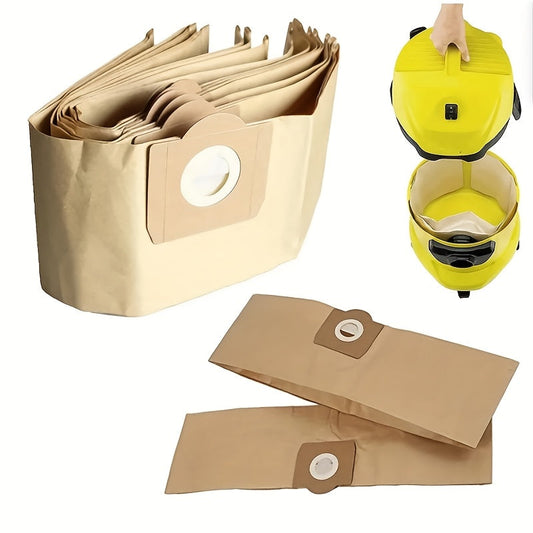 Get ready for superior cleaning performance with this set of 5 high-quality dust filter bags compatible with Karcher WD3, NT20, NT25, MV1, and MV3 vacuum cleaners. These premium bags feature high-efficiency HEPA filters, durable paper construction, and