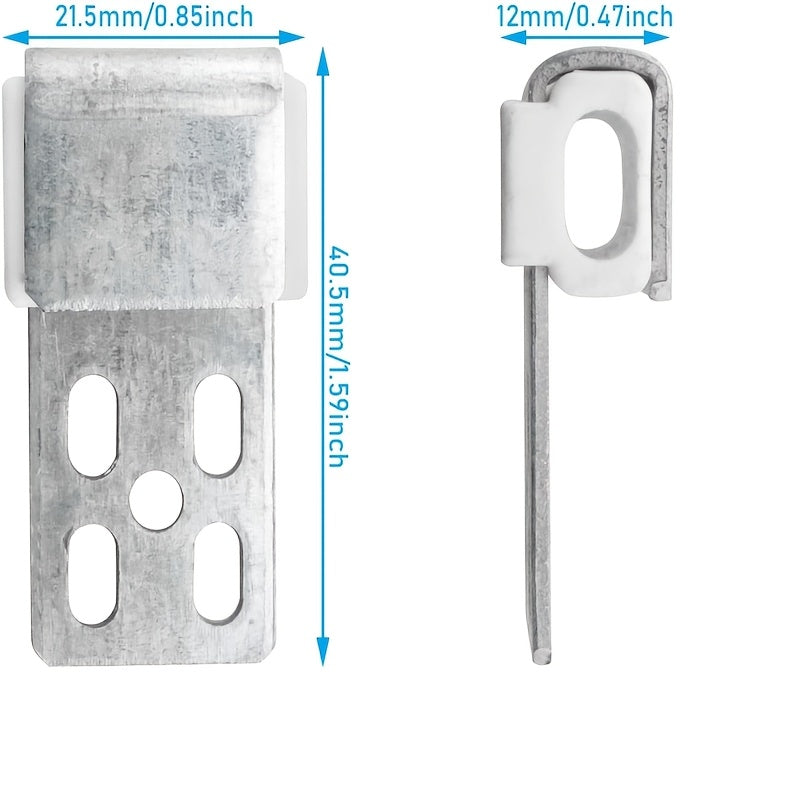 Sofa Spring Repair Kit with 10 Metal 5-Hole Spring Buckles for Repairing Sofa, Chair, Couch, Bed Spring Clips