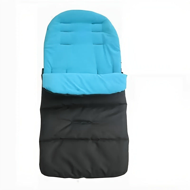 Stay warm and protected during the colder months with this windproof and cozy stroller foot cover pad. Made of durable polyester material, this accessory is ideal for young children's strollers and provides excellent protection against snow and chilly