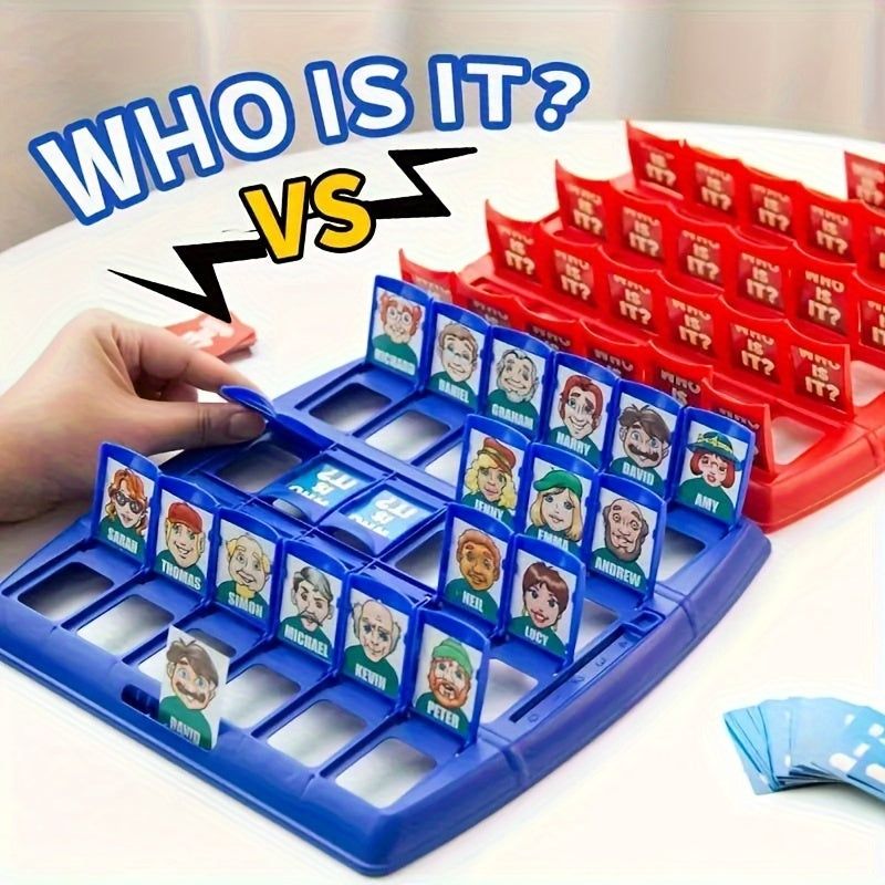 Classic "Guess Who?" Tabletop Game - Fun Family Gathering Activity - Strategy Board Game - No Batteries Required - Great Gift for Kids - Halloween, Thanksgiving, Christmas, Baby Toy - Assorted Colors - Made of PP Material - Non-electronic