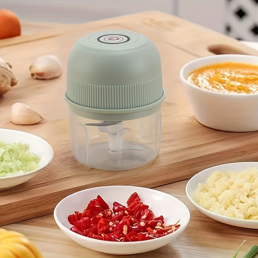 250ml Electric Mini Garlic Chopper USB Meat Grinder with Safety Switch