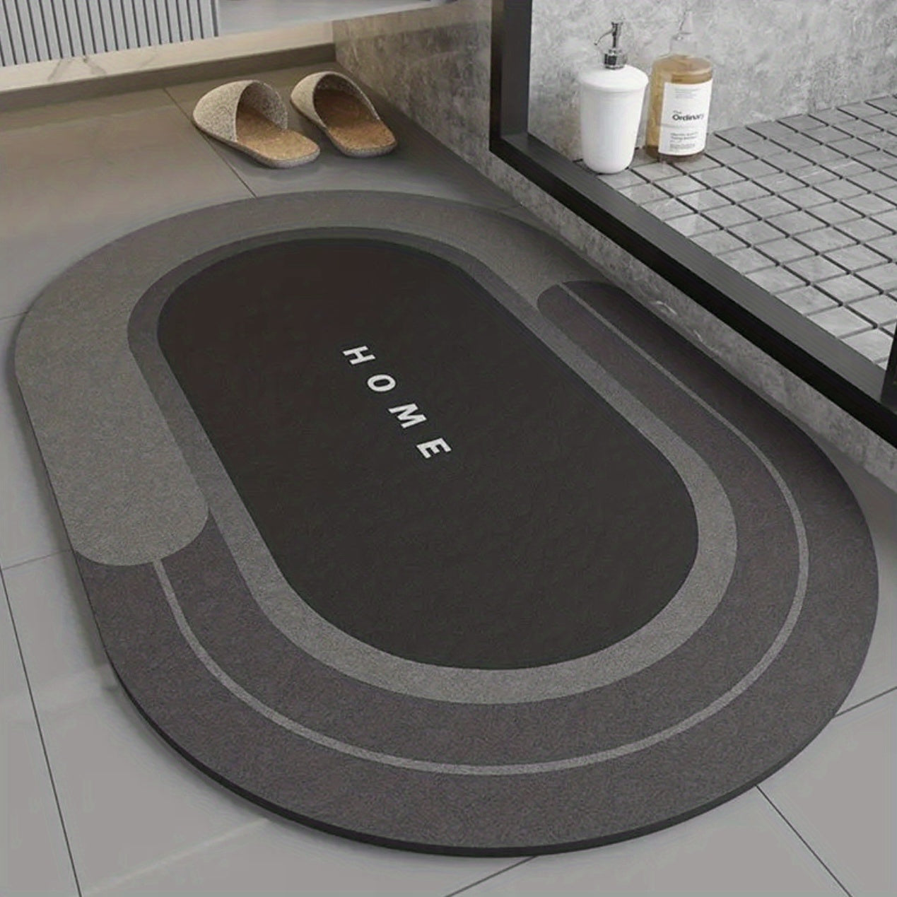 Experience the benefits of a Diatomaceous Earth Bath Mat with this 1pc set. This mat is highly absorbent, washable, and customizable to fit your needs. Made from soft polyester with a rubber non-slip backing, it is perfect for use in the bathroom, sink