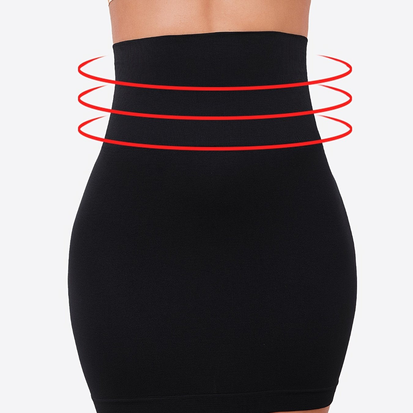 High waist shaping skirt with seamless design for women's underwear and shapewear.