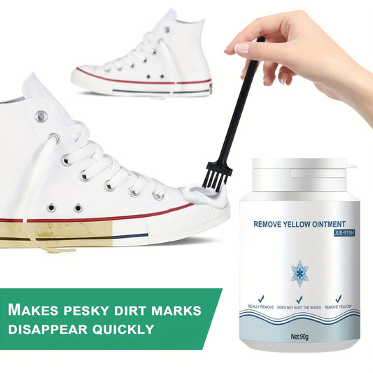 Gel Shoe Cleaner for White Sneakers and Canvas Shoes - Removes Stains and Yellowing without Water - Easy to Use and Portable