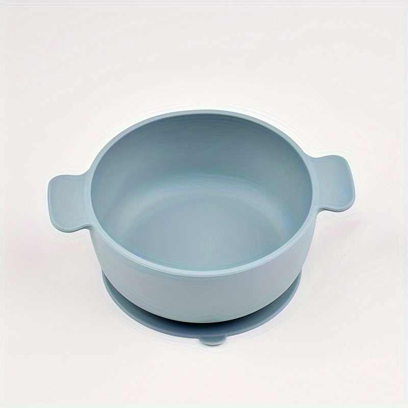 BPA-Free Silicone Feeding Bowl for Kids with Suction Cup - Safe for Microwave & Dishwasher, Ideal for Young Children