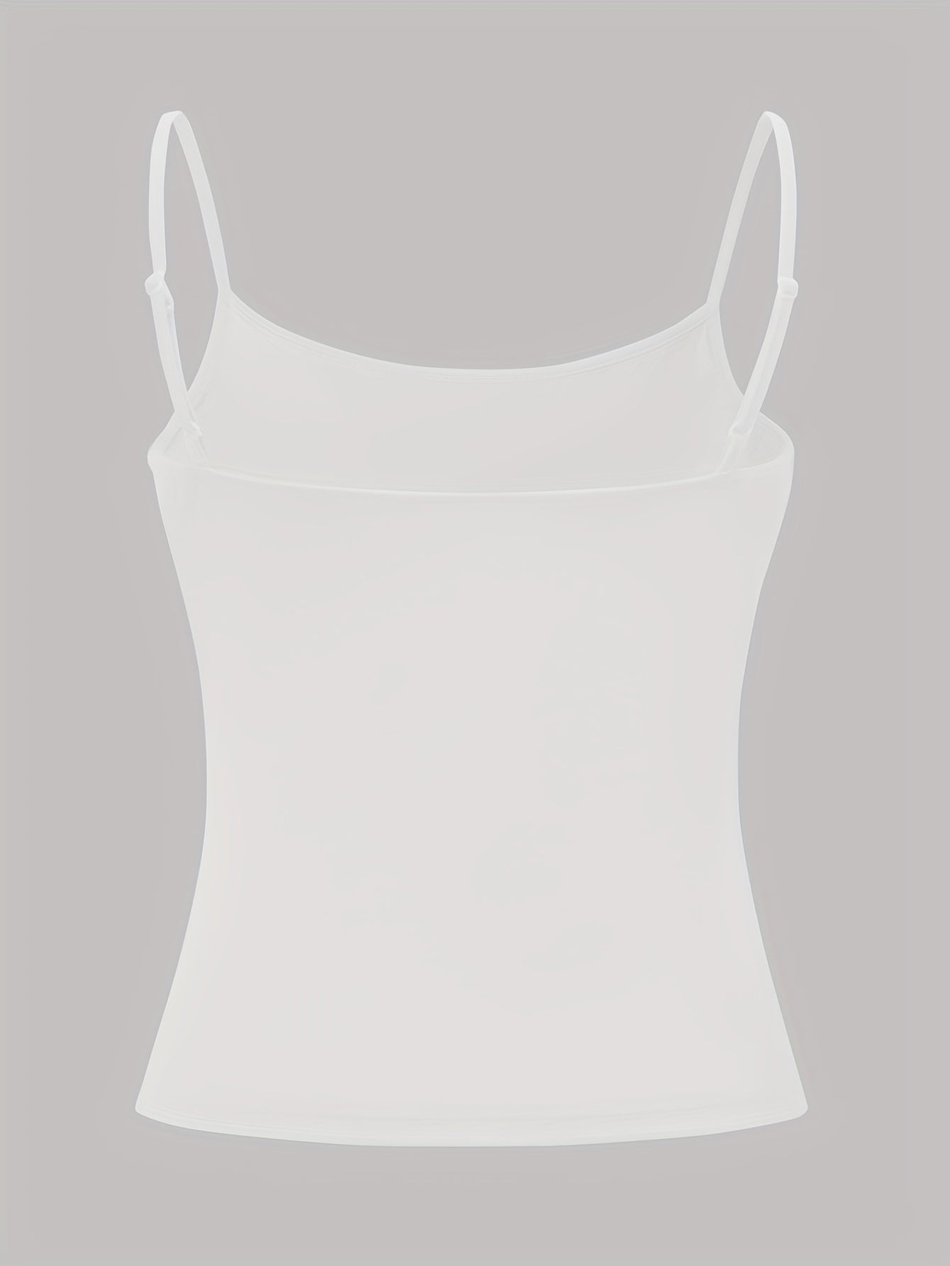 Three solid color women's camisole tank tops.