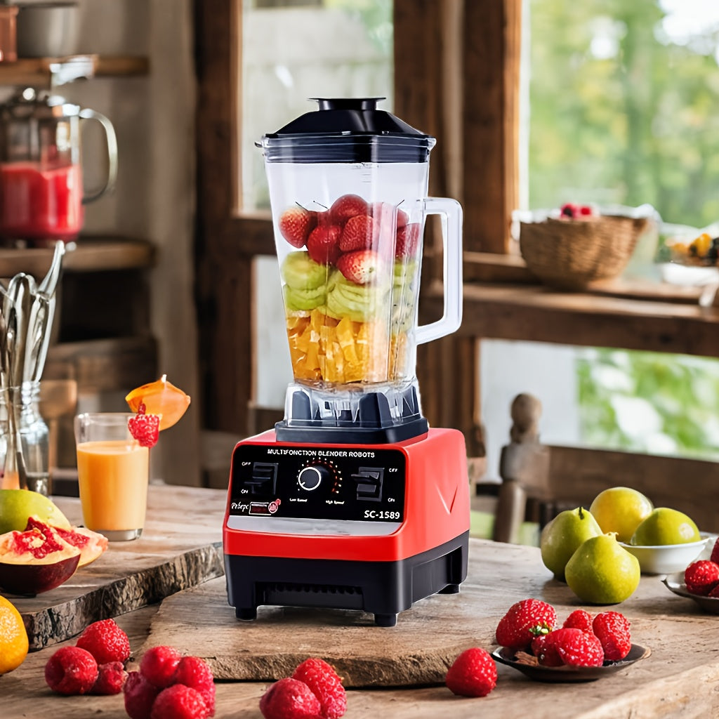 One-piece, High-Powered Blender Ideal for Home Use, Great for Creating Smoothies, Milk Tea, Juice, Shaved Ice, Fruit Juices, Soy Milk, and Crushing Ice, Essential Kitchen Appliance