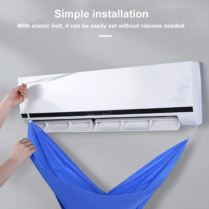 Keep your AC running efficiently and improve air quality with the 3-piece Complete Air Conditioner Cleaning Kit. This kit includes a dust cover, water bag, and general cleaning tools, making it perfect for wall-mounted units. Not only will it help you