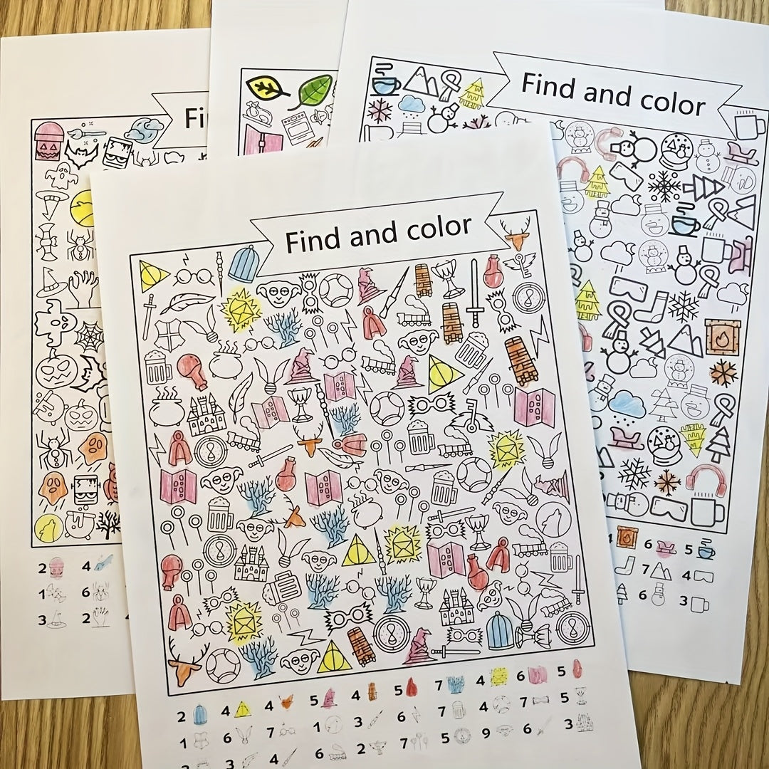 Discover patterns and color them to improve children's concentration and manual dexterity.