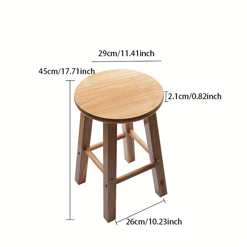 Introducing our Nordic Style Bar Stool, featuring a timeless retro design perfect for bars, restaurants, cafes, and more. With a height of 30cm/11.81inch and a seat diameter of 70cm/27.55inch, this stool stands at an overall height of 80cm/31.49inch.