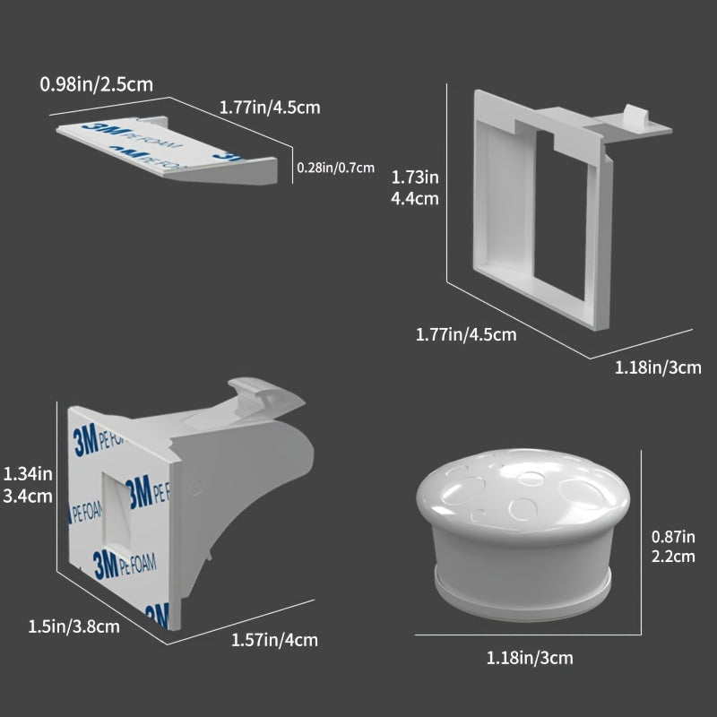 Keep your little ones safe with this set of 4 Premium Magnetic Safety Locks. These locks are phthalate-free and easy to install, providing adjustable drawer and cabinet latches with strong holding power for your peace of mind.