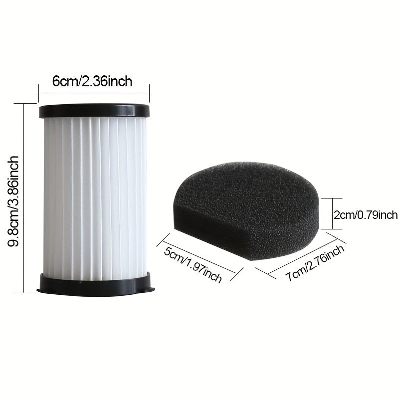 Enhance the Airflow and Performance of Your Moosoo Vacuum Cleaner with a 3-Pack of Filter Replacements for E600, V600, D600/D601 Model - Set of 3 Pieces