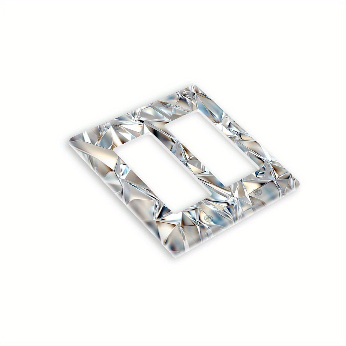 Single or double socket diamond light panel for kitchen, bathroom, bedroom, living room—no wiring required.