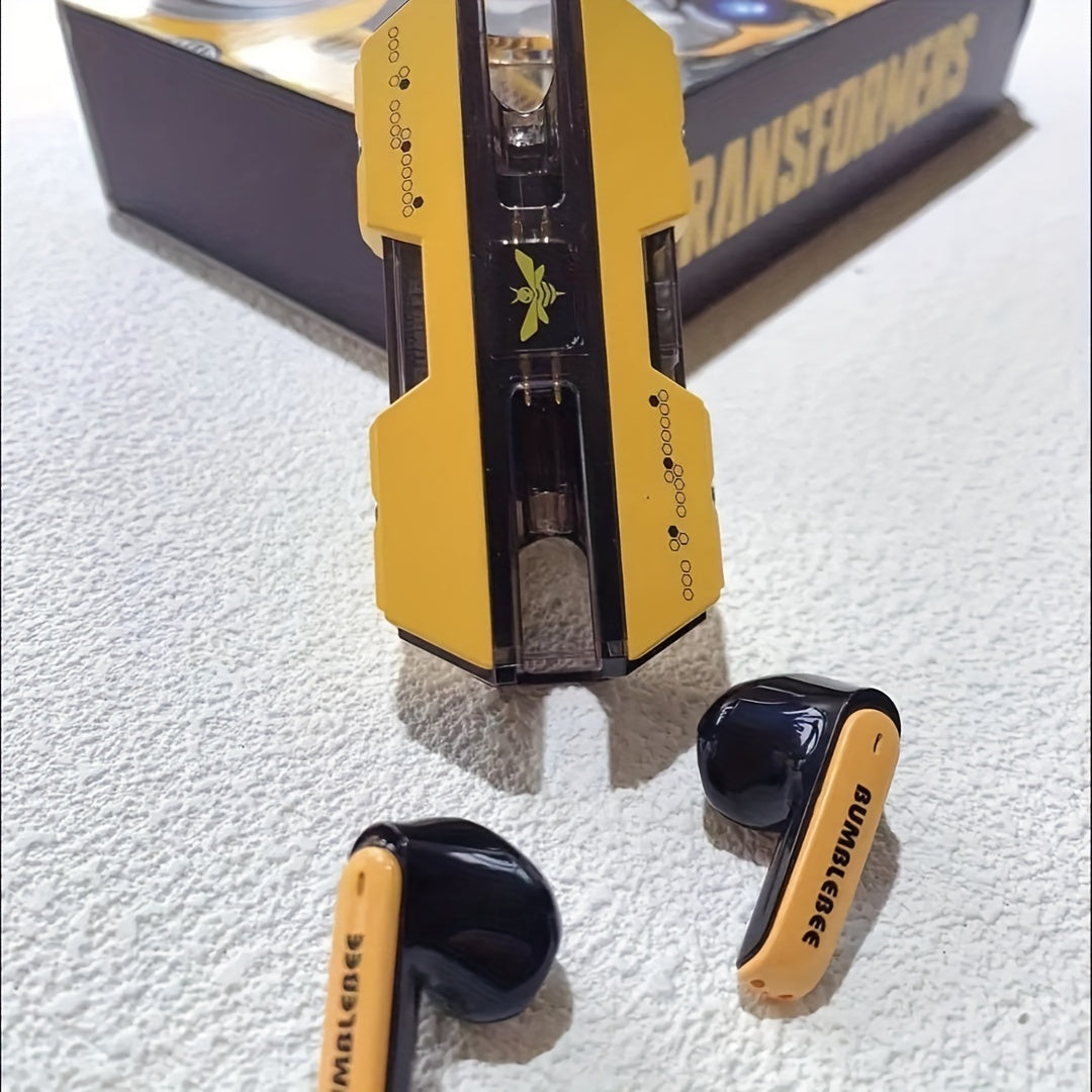 Transformers TF-T01 Genuine Wireless Earbuds with long battery life, low latency, comfortable fit, and Wireless 5.0. Ideal for gaming, sports, and makes a great gift for boys. Sports