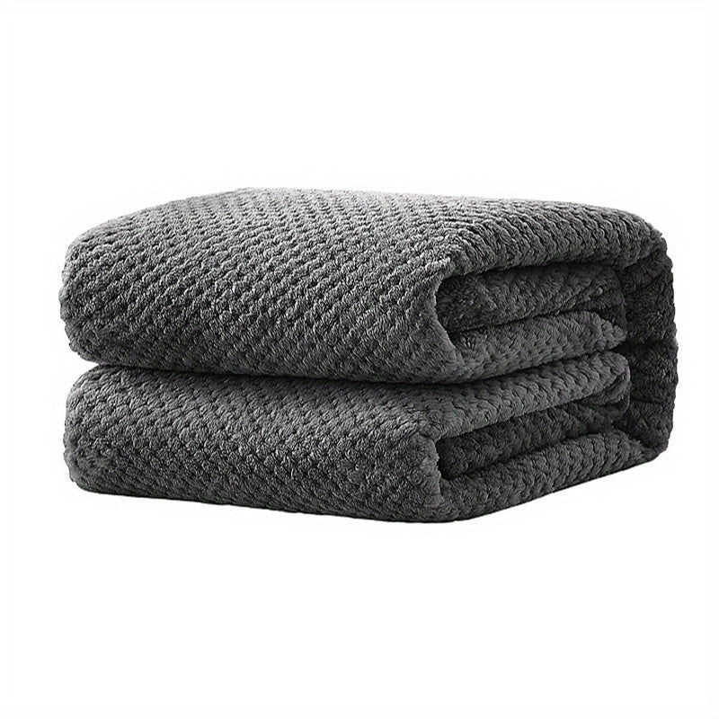 Soft and Cozy Solid Color Blanket perfect for a Comfortable Nap, Relaxing on the Couch, Keeping Warm on the Sofa, Office, Bed, Camping, or Traveling