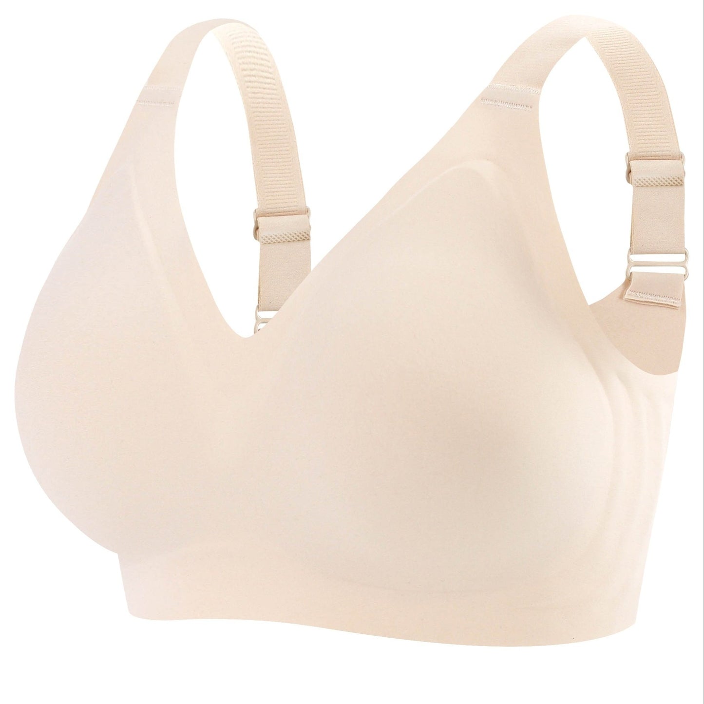 Women's Elegant Plus Size Seamless Bra with Light Padding and Full Coverage