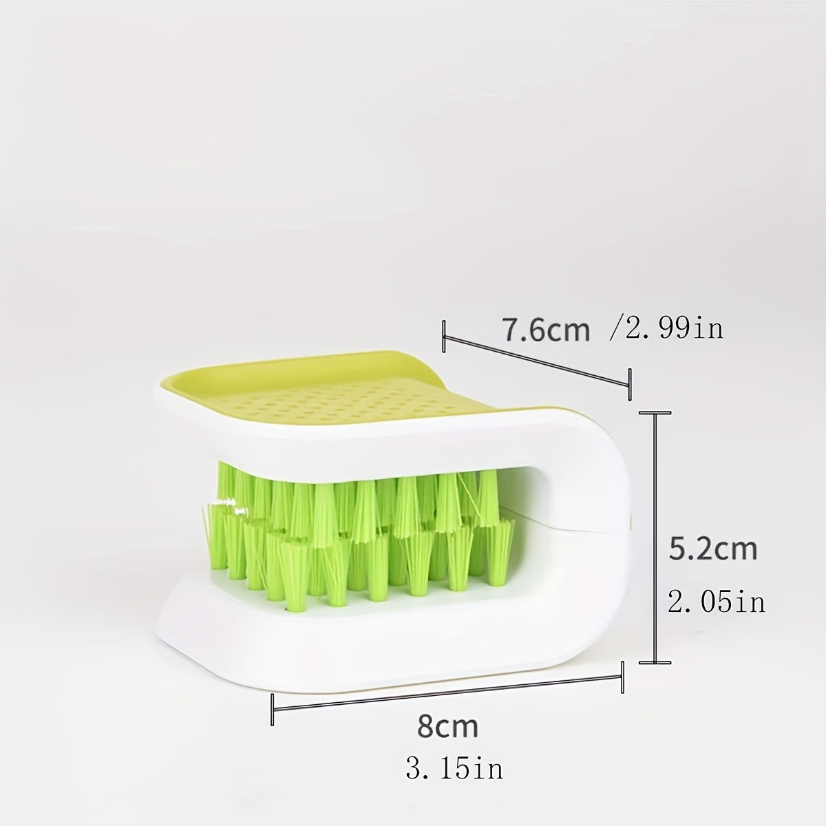 Ikkita tomonlama U-shaklidagi plastik tozalash cho'tkasi - idishlar, pichoq va chopsticklar uchun elektrsiz oshxona asbobi - uy, yotoqxona va kollejda yashash uchun mukammal