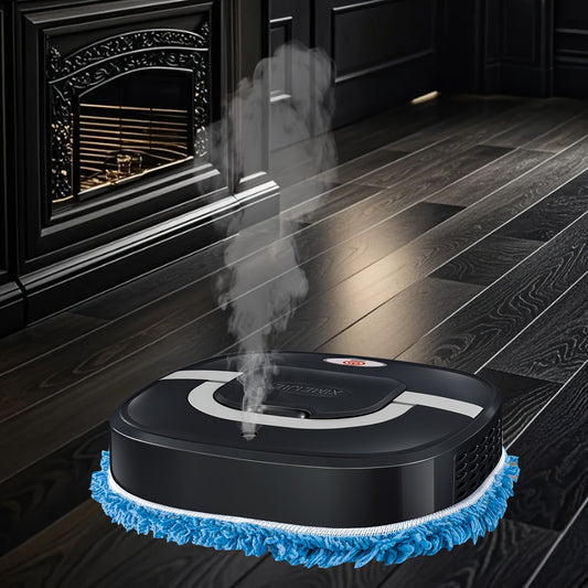 Robotic vacuum cleaner with OV sensor, USB, 1600mAh lithium battery, low noise, removable brushes, ideal for home and office cleaning.