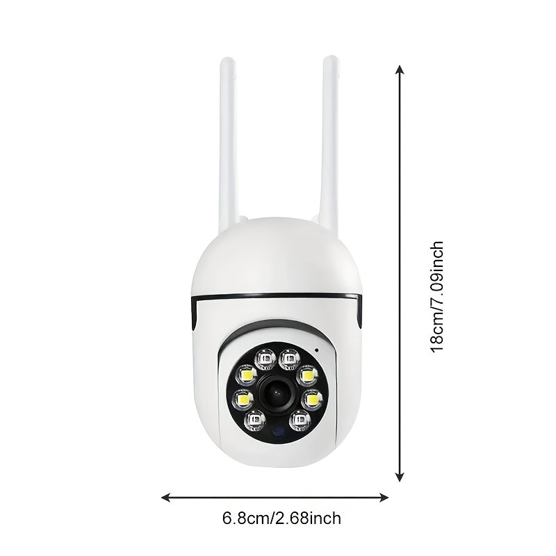 YIIYRY 1080P HD WiFi Security Camera features Night Vision, Two-Way Audio, Cloud/SD Card Support - Ideal for Indoor Monitoring in Bedroom, Living Room, or Dining Area