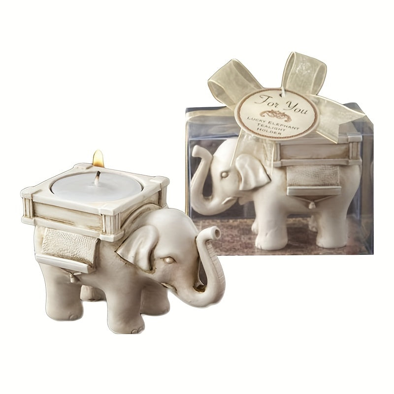 Elephant Design Tealight Candle Holder for Birthday and Home Decoration - 1 Piece