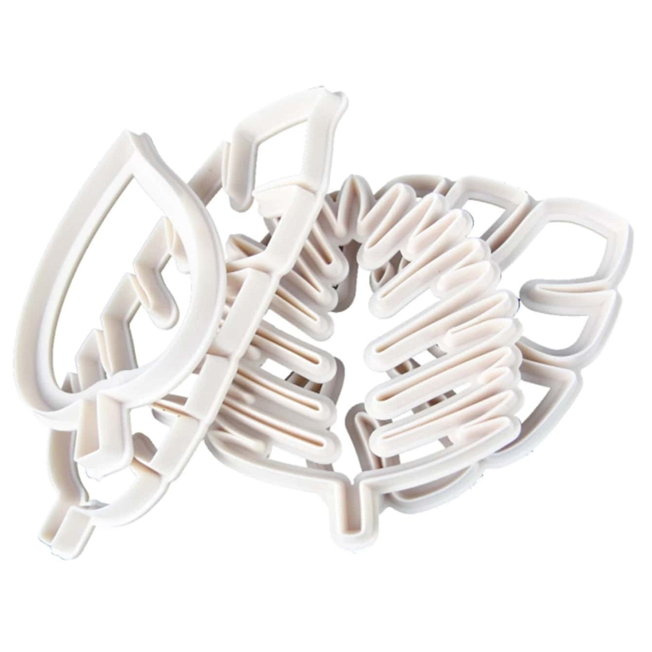 Tropical Leaf Shaped Cookie Cutters Set - Includes 4 Shapes: Agave Leaf, Monstera Leaf, Fern Leaf, and Ivy, Perfect for Baking Cookies, Cakes, and Pastries. Ideal for DIY projects and as Fondant and Pastry Tools. Must-have Kitchen Items for any baker's