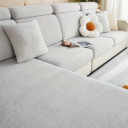 Pet friendly non-slip sofa cover for all seasons, dustproof and universal fit for furniture protection in any room.