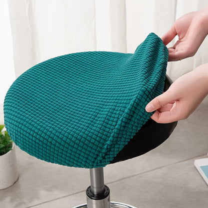 Adjustable round stool cover, removable and washable chair protector - perfect gift for Christmas or New Year