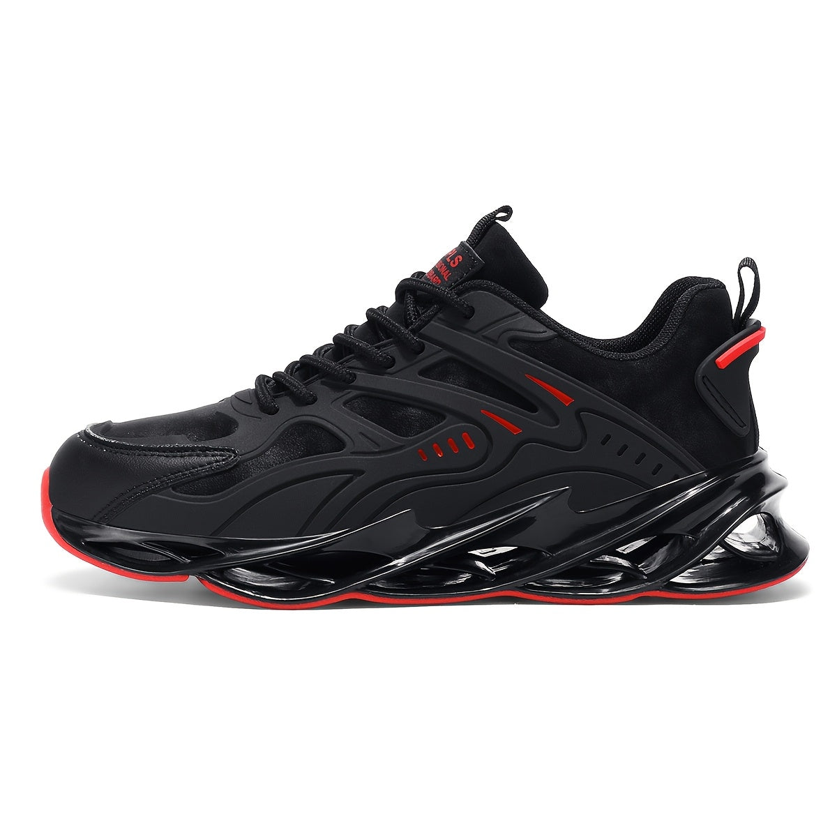 Men's running sneakers with stylish design, breathable rubber sole for all seasons, and casual lace-up closure.