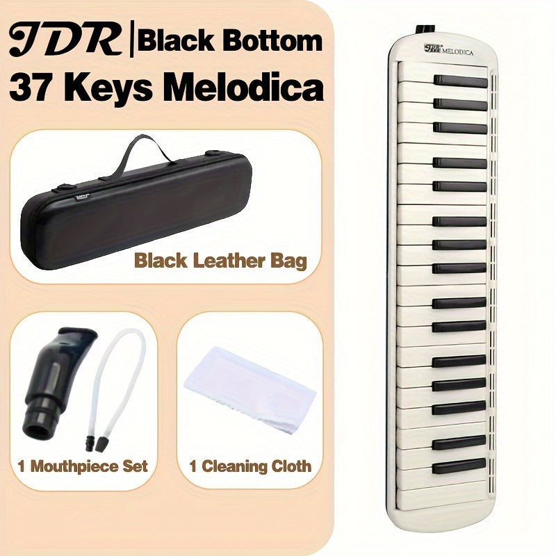 Professional melodica piano keyboard with 32/37 keys, includes carrying bag and mouthpiece - perfect for all skill levels and makes a great gift.