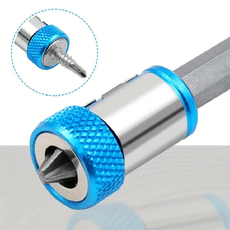 Magnetic ring for screwdriver bits with strong magnetizer and anti-corrosion properties.