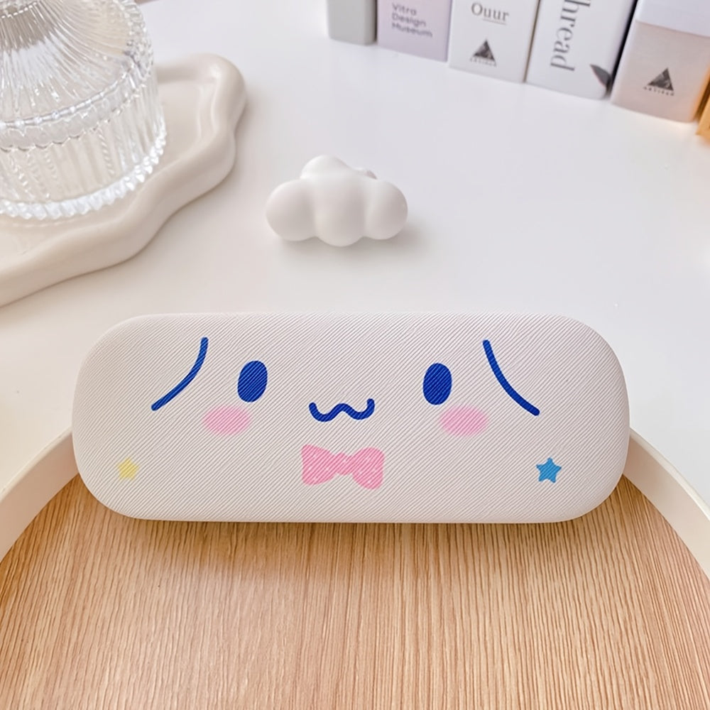 Hello Kitty Glasses Case crafted from faux leather with scratch-resistant features, perfect for keeping eyewear safe and stylish. Ideal for gifting to her during any festive occasion.