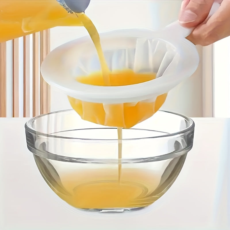 Premium Silicone Soy Milk Strainer, Top-notch Juicer and Veggie Filter, Food-Safe Beverage and Brewing Sieve, Effective Filtration for Home and Kitchen Applications