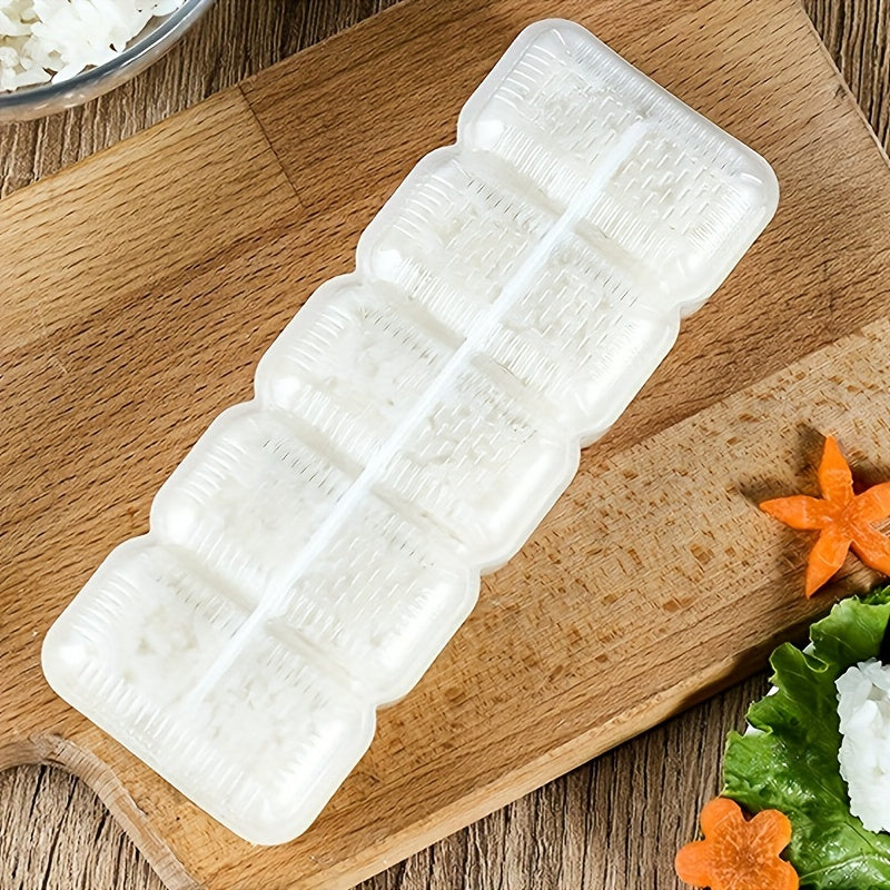 Kitchen accessories like the 1pc Nigiri Sushi Mold Rice Ball Maker can help you create perfect sushi rolls every time. This non-stick tool is a must-have for any sushi lover's kitchen gadget collection.