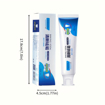 Probiotic enriched toothpaste with mint for fresh breath, stain removal, and deep oral care. Ideal for home and travel with sleek tube design.