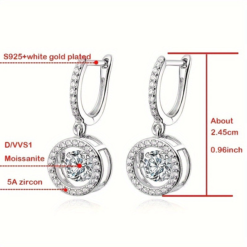 These Moissanite Smart Stud Earrings are crafted from 925 Sterling Silver and showcase a new fashion and elegant design. With a sense of luxury, these earrings are perfect for casual or classic occasions. They make a simple yet stunning gift for