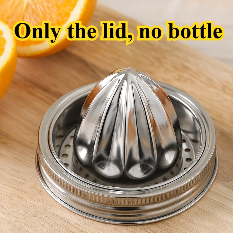 This stainless steel lemon squeezer and juicer with bowl container is portable and convenient for easy use with oranges and lemons.