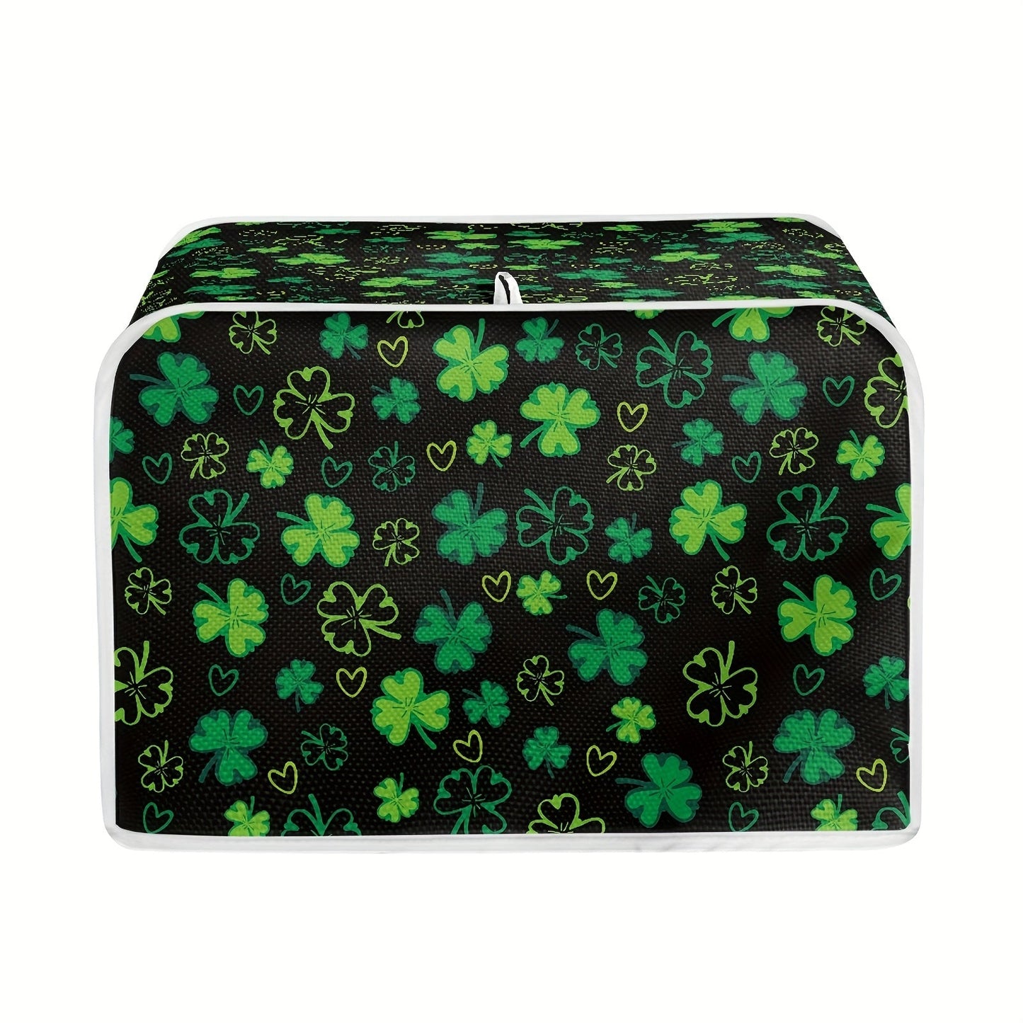 Polyester Toaster Cover for 2-Slice Toaster - Festive Holiday Print, Protects Against Dust and Fingerprints, Easy to Clean - Fits Most Toasters - Long Lasting and Eco-Friendly Kitchen Decor - Perfect for Valentine's Day, St. Patrick's Day, Easter