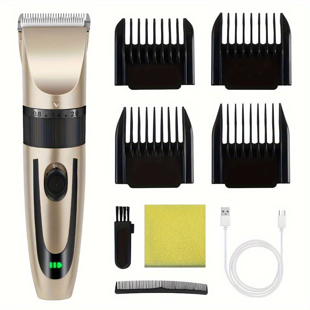 USB rechargeable home electric hair trimmer for professionals.