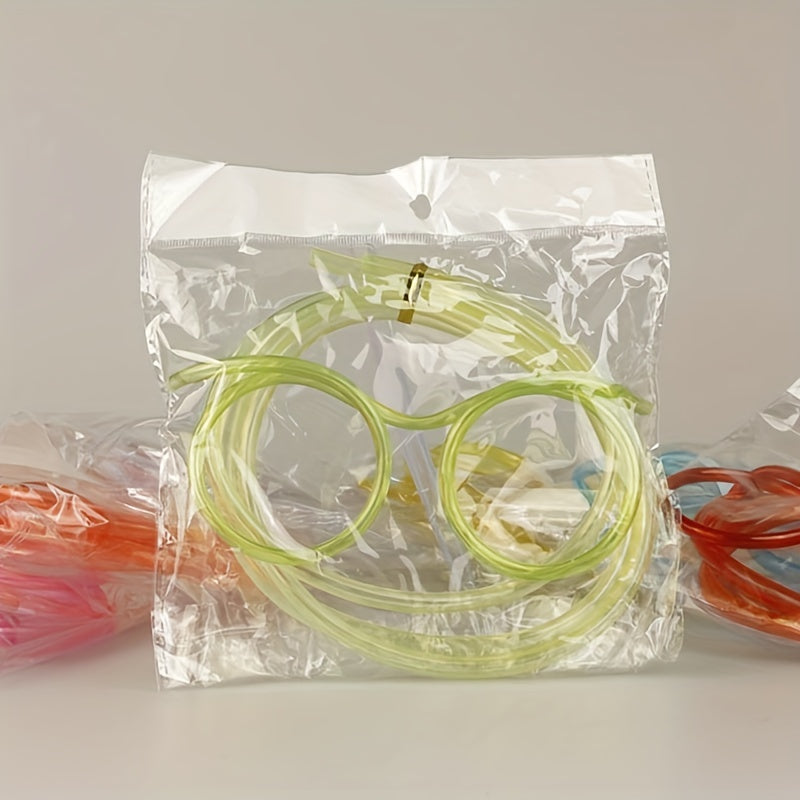 1 pair of Crazy Straw Glasses for birthday parties, party favors, and gift bag stuffers.