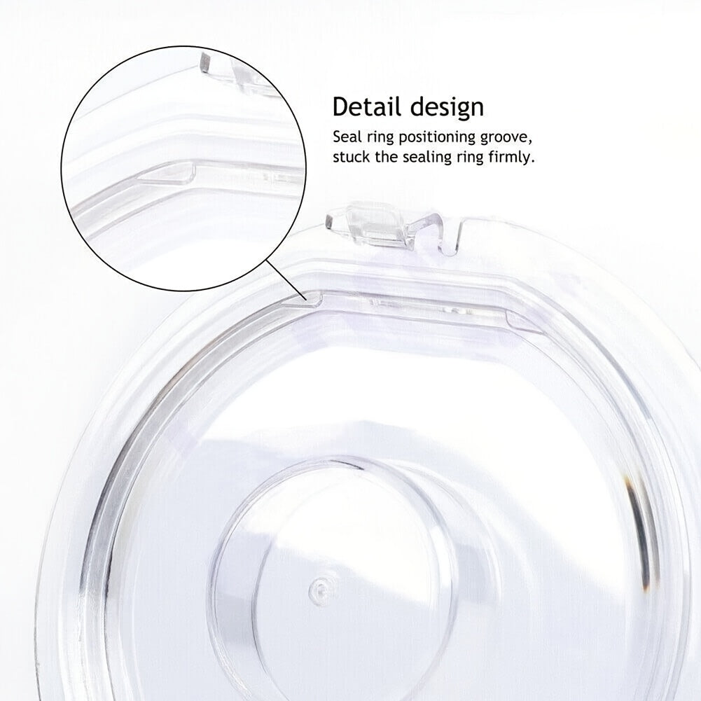 Durable Plastic Dust Bin Cap with Sealing Ring for V7 and V8 Models - Compatible Dirt Cup Accessory for Vacuum Cleaners, Featuring Connector Design for Easy Attachment.