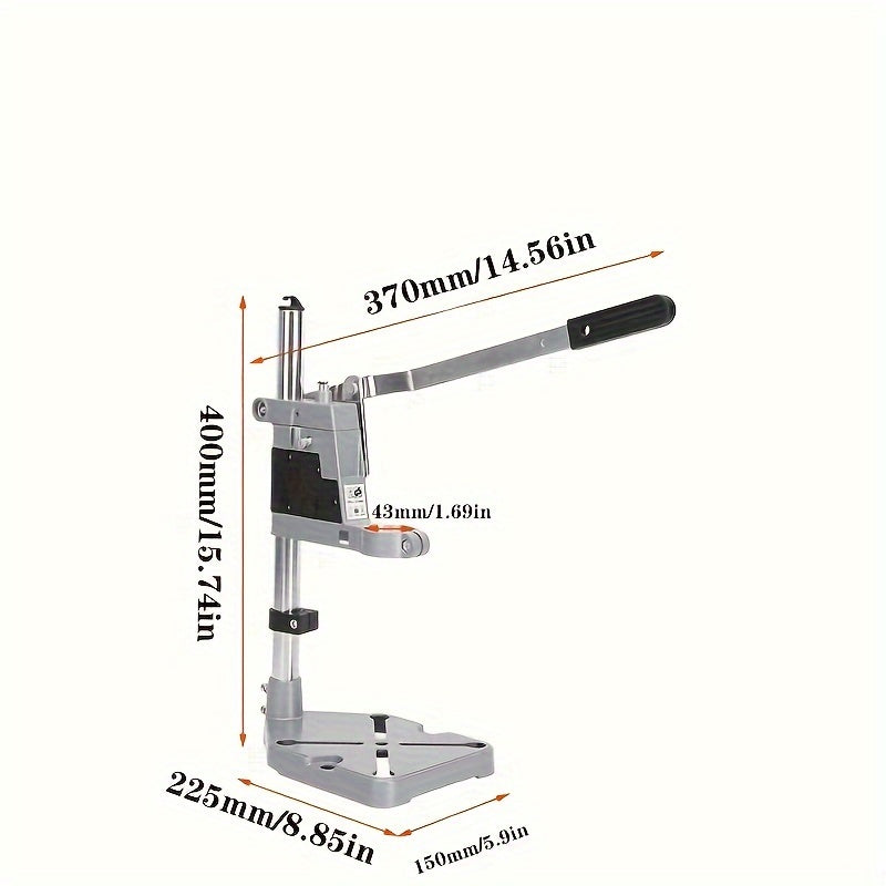 Aluminum alloy drill press stand - rust-proof, precise, and flat head design for home and industrial usage.