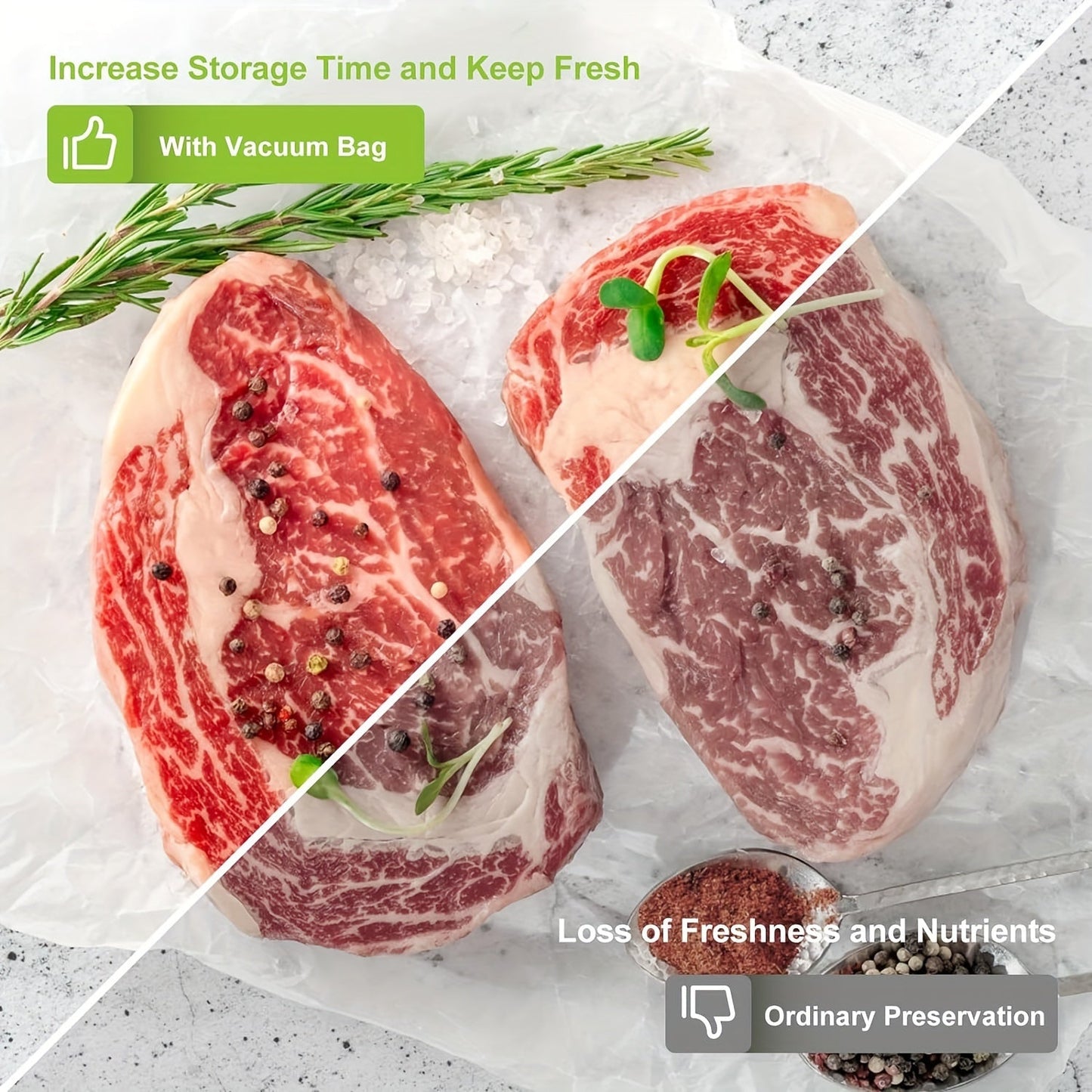 Transparent disposable textured roll bag with a single-sided mesh for sealing, ideal for storing cured meat, grain, fruits, and vegetables. Perfect for kitchen organization and storage, also a handy kitchen accessory.